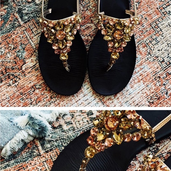 🔥🔥Brand New Rhinestone T-Strap Slide Sandals Slingback Open Toe Sandals 🔥🔥 - Picture 6 of 7